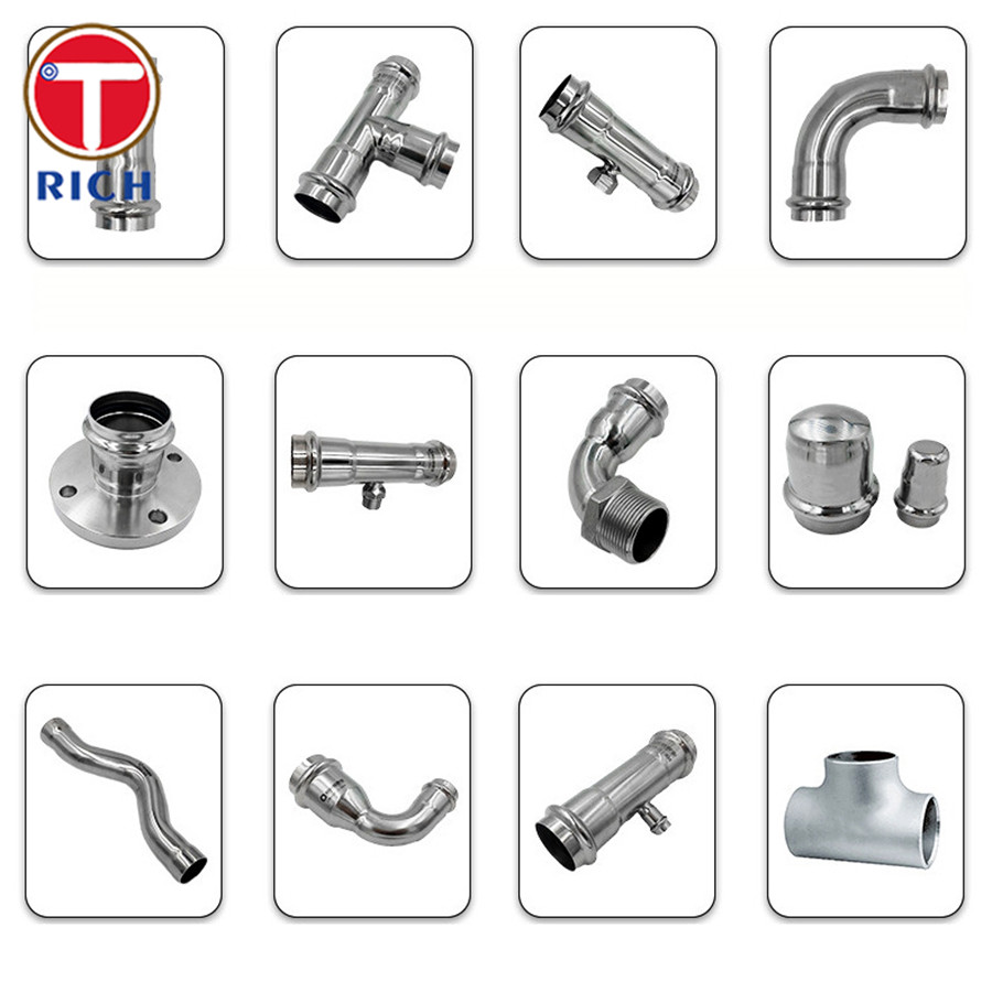 304 Stainless Steel Equal Tee CNC Machining Compression Pipe Fittings