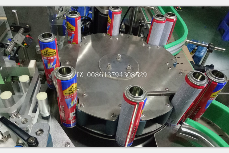 Spray Paint Can Automatic Bottle sticker Labeling machine manufacturer Applicator Easy to Maintain straw tube applicator
