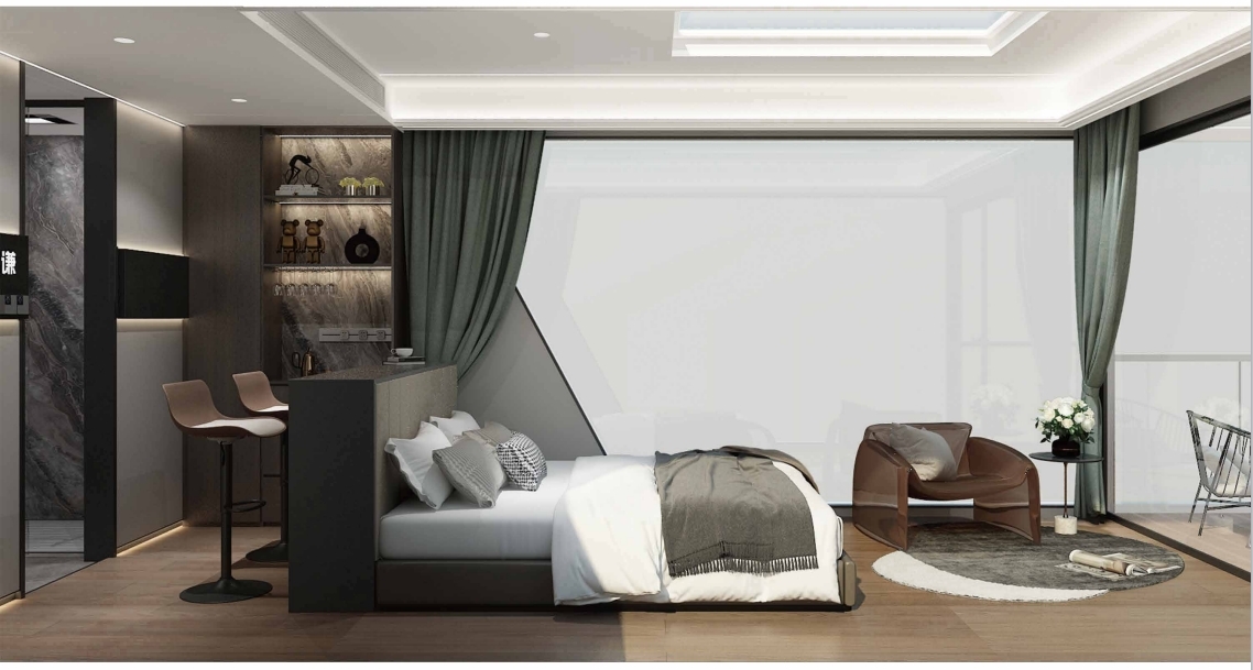 Luxury Mobile Space Container House Capsule House Prefabricated Space Cabin With Balcony