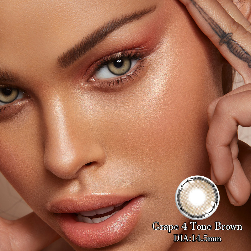 Custom Eye Natural Color Contact Lens Hazel 4 Tone Coloured