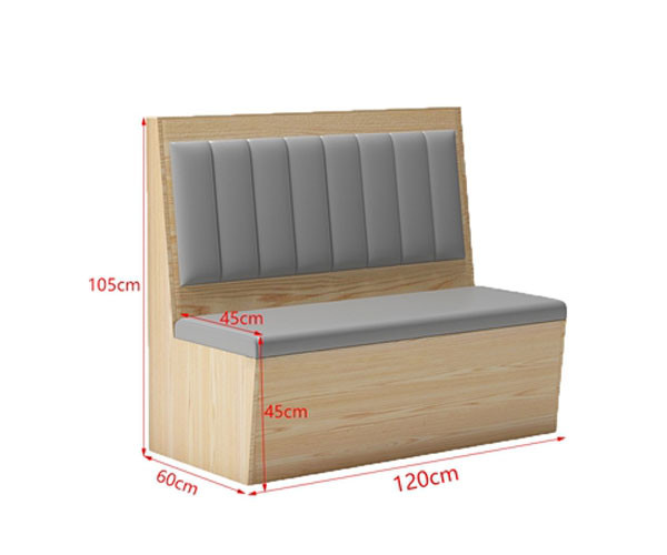 Industrial Commercial Booth Seating Upholstery Custom Dining Booth For Home