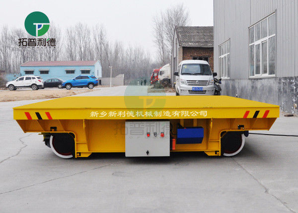 Steelmills Foundries Automated AC-Powered Track Mounted Transfer Cart Heavy Duty Platform Trolley