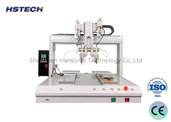 Precision Dual-Table Soldering Robot with Stepper Motor and Timing Belt for PCB Assembly