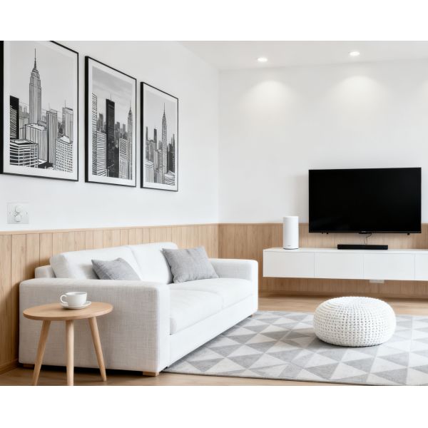 AT-506 OEM ODM White Color PC Material Adjustment 6W Wall Mounted Volume Controller