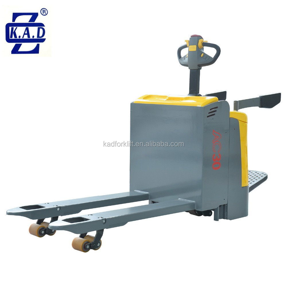 High strength transmission battery operator 3ton electric pallet truck with lifting height of 120mm