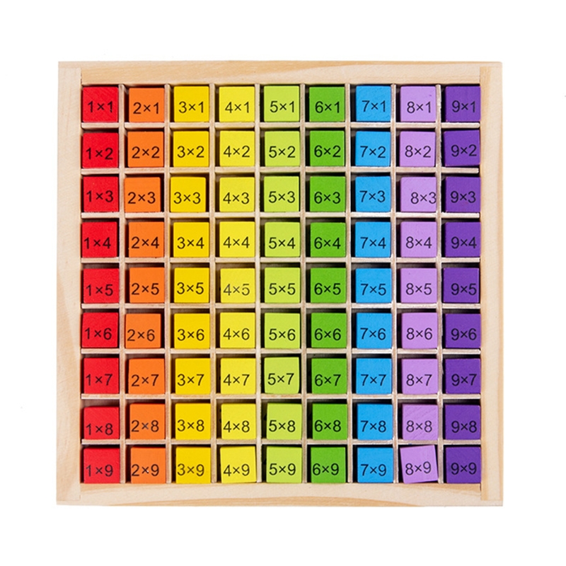 Montessori 0.59in 99 Number Wooden Math Toy Table Abacus Counting Toy