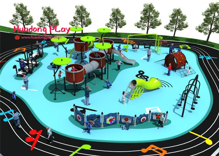 Popular Kids Outdoor Playset Large Size Fashionable Colorful Children Interested