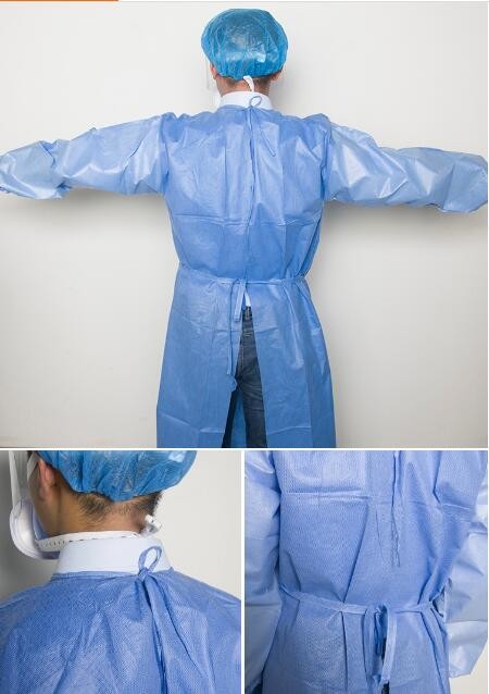 30-60g Disposable Surgical Gown Shield Bacterial Water Impervious
