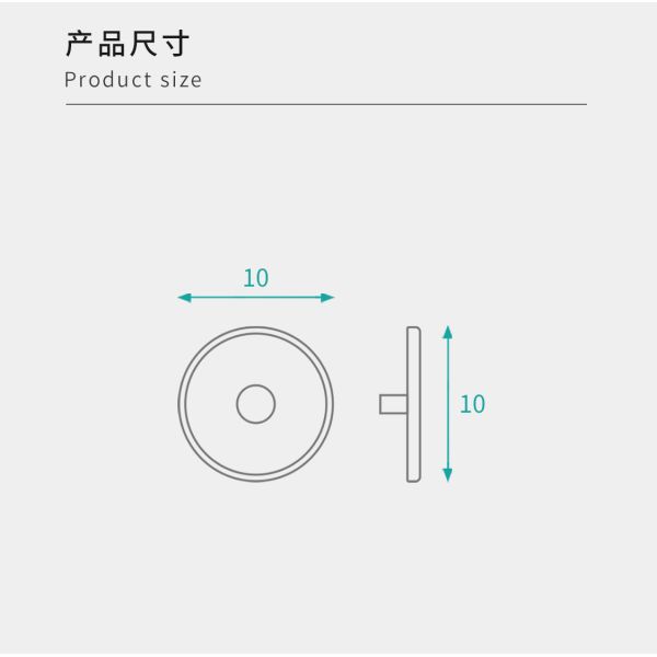 10mm Diameter Chrome Screw Caps Plastic Screw Caps Versatile Fittings OEM