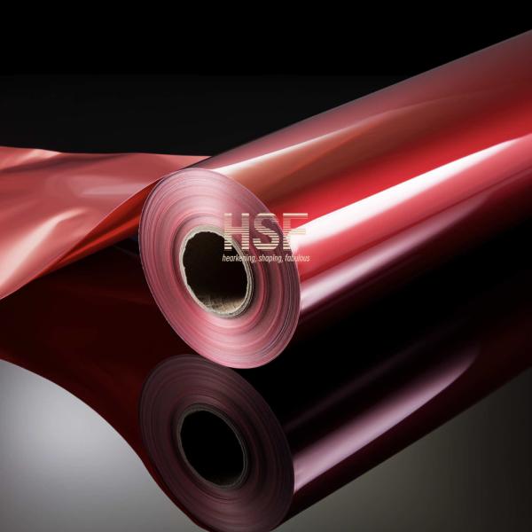 50 Micron Opaque Red PET Fluorosilicone Release Film Silicone Coated Side Wound