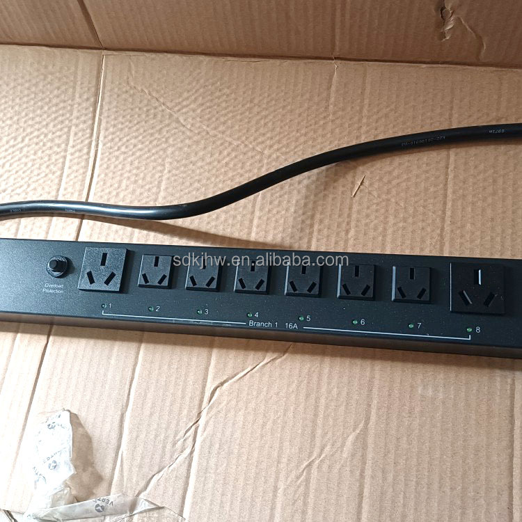 Universal PDU Socket 1U Rack Mount Single Phase RP2V2004 14240113 100-240V AC Input 1KG