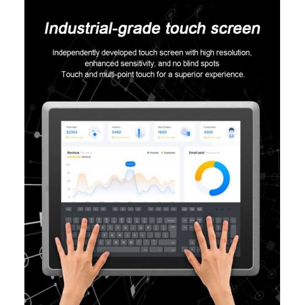 21.5-inch Embedded Industrial Display HMI Panel PC IP65 Waterproof Lcd Touch Monitor