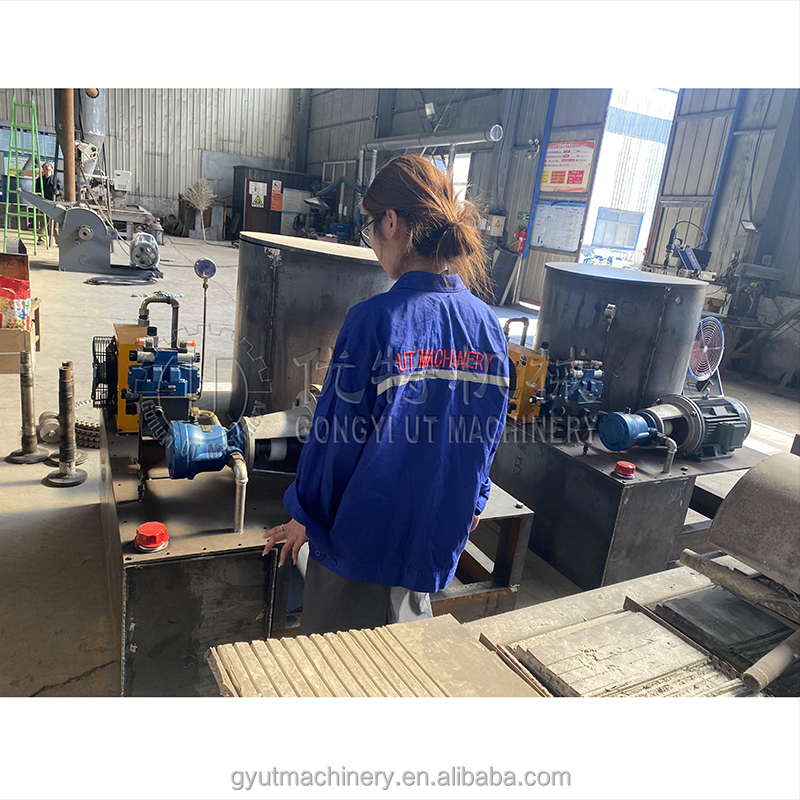 70mm Rod Sticks Home Solid Piston Stamping Briquette Machine for Wood Shaving Firewood