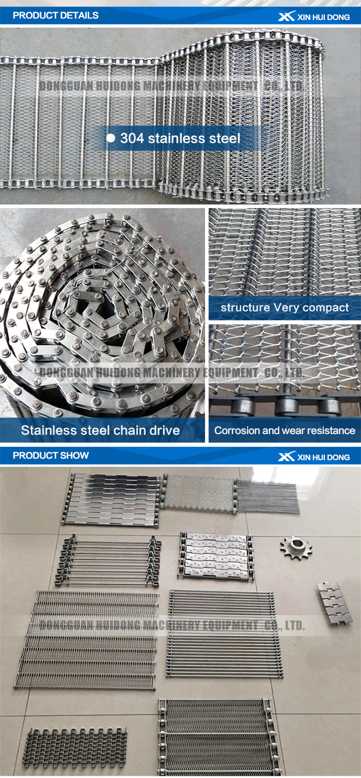 Metal Stainless Steel Conveyor , Wire Mesh Conveyor With Heavy Loading