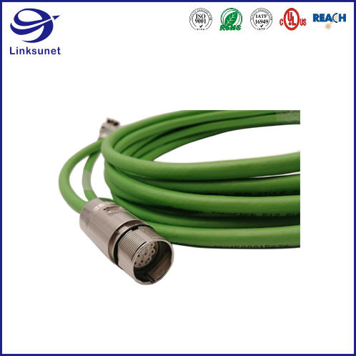 Electric Machinery Wire Harness With DB15 Add M12 12pin Female Connector