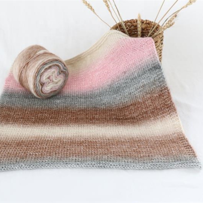 Dyed Flag Yarn Crochet Cotton Acrylic Blend Yarn Hand Knitting