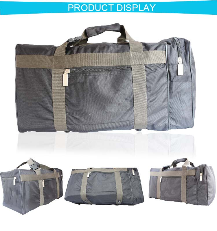 2016 China Manufacture Large Foldable Weekend Sports Canvas Travel Duffel Bag Luggage Bags Travel