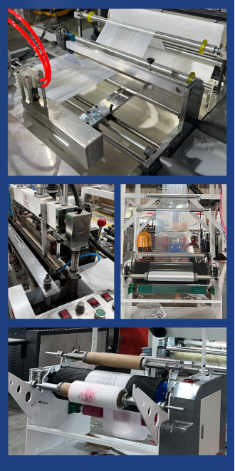 Fully Integrated Degradable Bag Manufacturing Line 3 Layer Coextrusion Film Blowing and Bag Sealing Machine