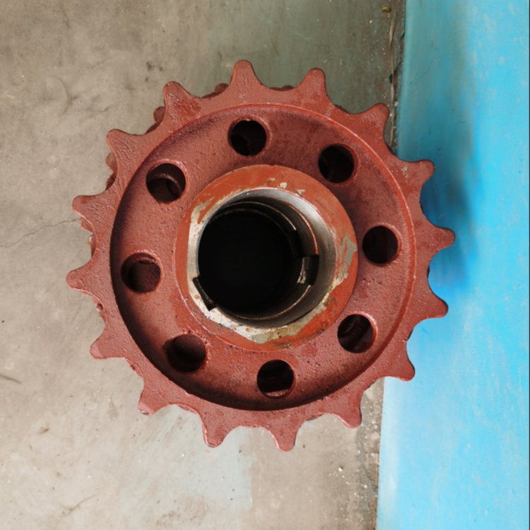 7 Tooth Cast Iron Boiler Chain Sprocket Wheel Antiwear 9kg