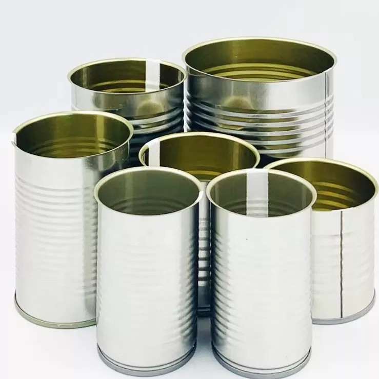 300 To 500gr Empty Vegetables Fruit Food Tin Can With Easy Open Lid OEM