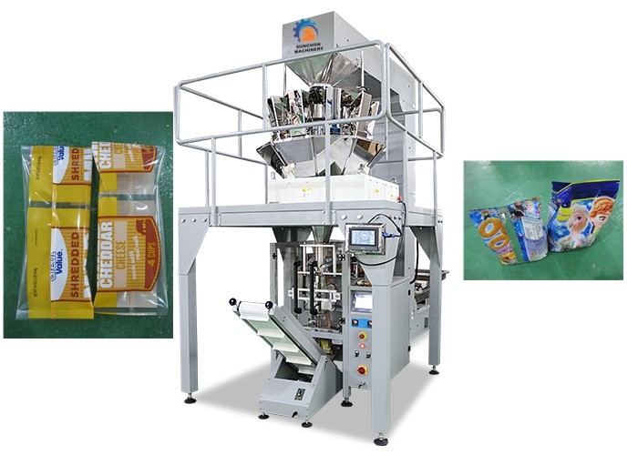 Peanuts Seeds Vertical Packaging Machine 50 - 1000g Weight Each Bag