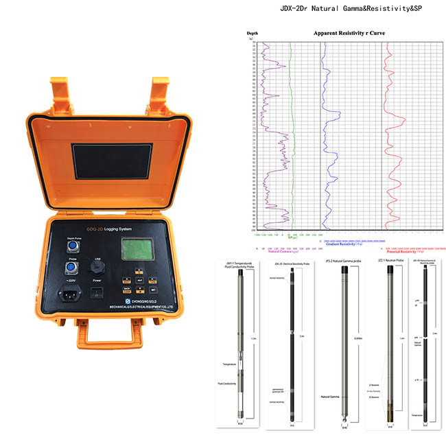 50Hz Borehole Geophysical Well Logging Equipment 3000m
