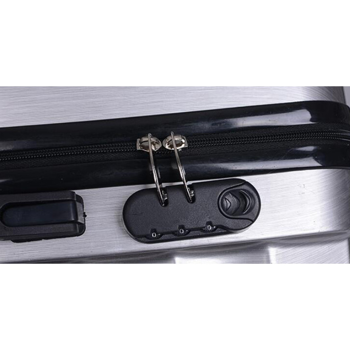 Pink Push Button ISO9001 Business Travel ABS PC Luggage