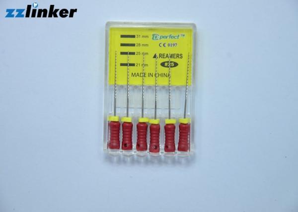 Professional Dental Endo Files stainless Steel , Reamer Endodontic Hand