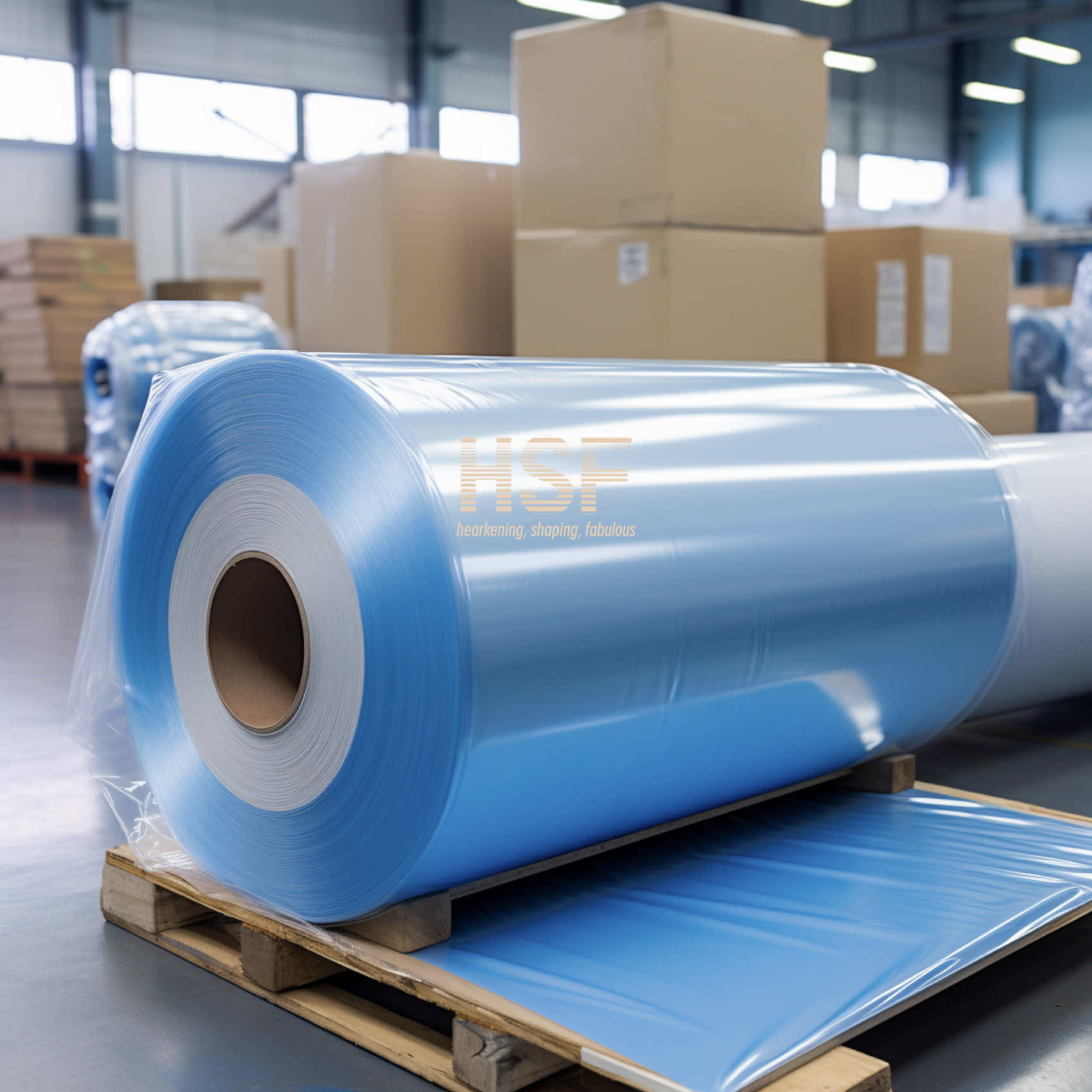 35 Micron Translucent Blue Low Density Polyethylene Film LDPE Film