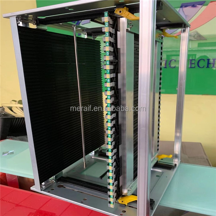 ESD Magazine Rack Pcb SMT Metal Magazine Rack Gear Adjustment Type For PCB Storage