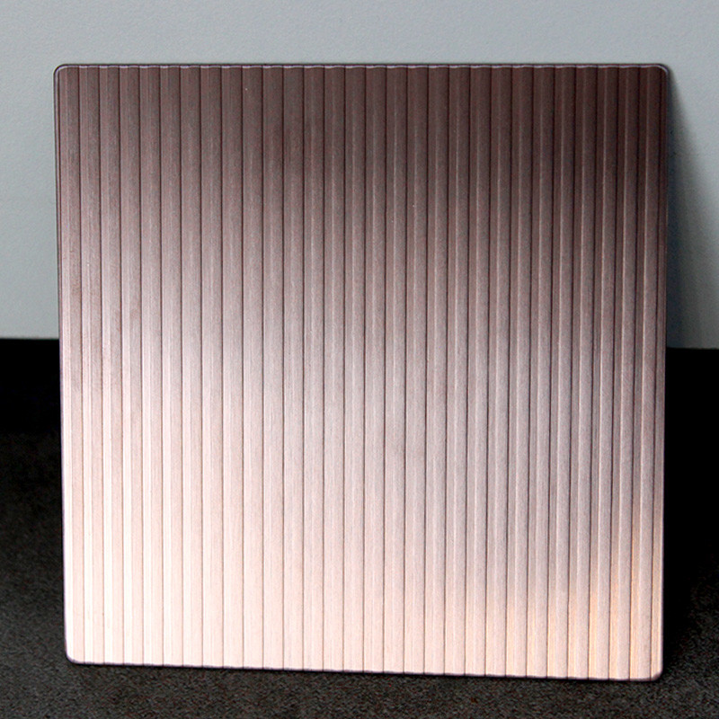 304 stainless steel decorative sheet with concave-convex lines metal sheet texture for wall decoration