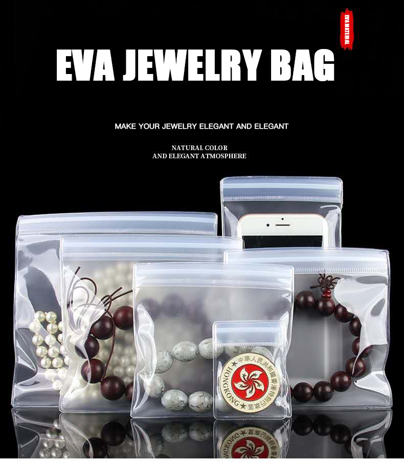 Customized Logo Biodegradable Plastic Zipper Bag for Jewelry Packaging and Shipping