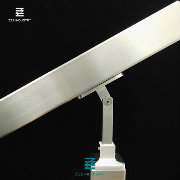 Square Post Stair Handrail Supports , Rail Support Bracket 40x40x