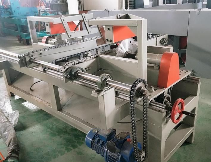 L1200mm Wood Pallet Machine Lumber Wood Cutoff Saw Siemens PLC