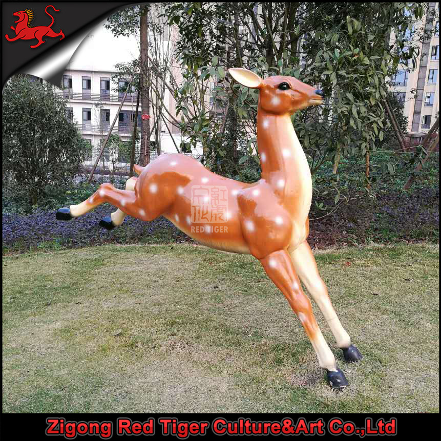 Sunproof Custom Fiberglass Products Garden Animal Statues Resin