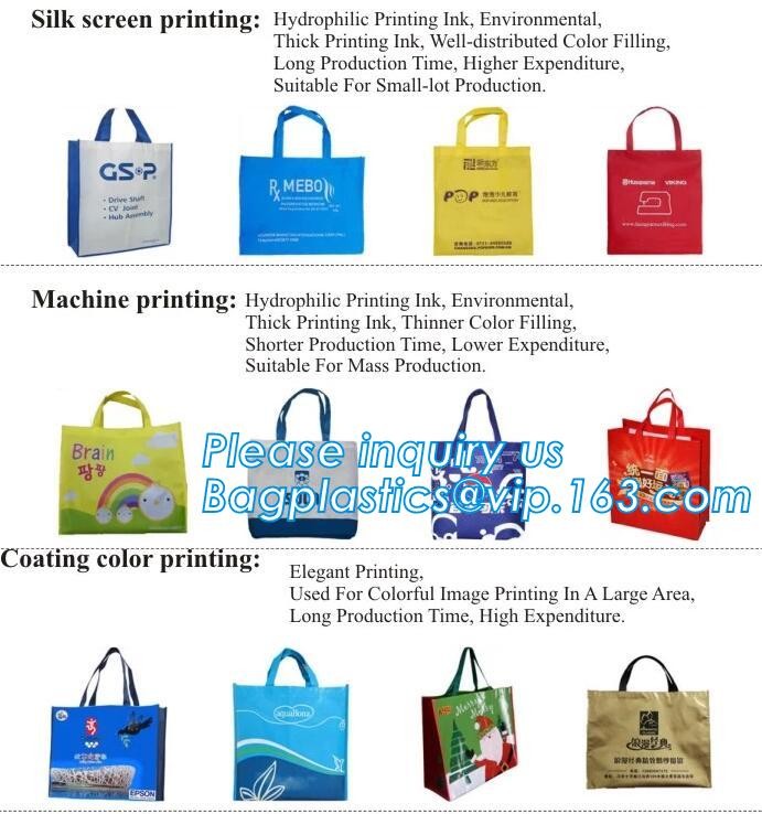 non-woven promotional shopping bag ultrasonic non woven bag, Custom printed tote non woven bag shopping shoulder bag pri