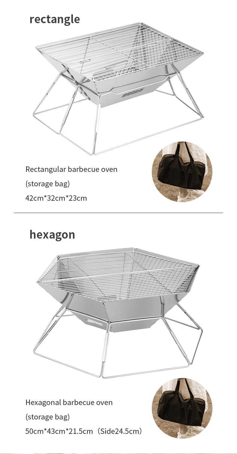 Stainless Steel Campfire Barbecue Stove Grill BBQ