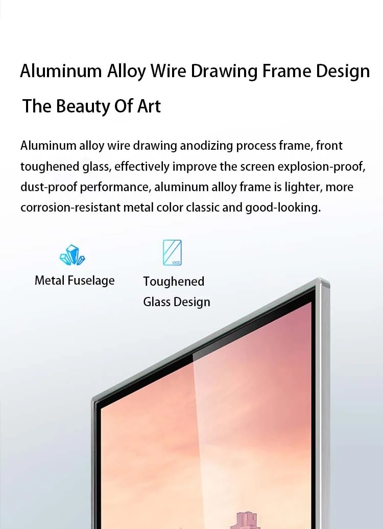 Single Double Sided Advertisement Board 55 Touch Screen Kiosk 1920 X 1080