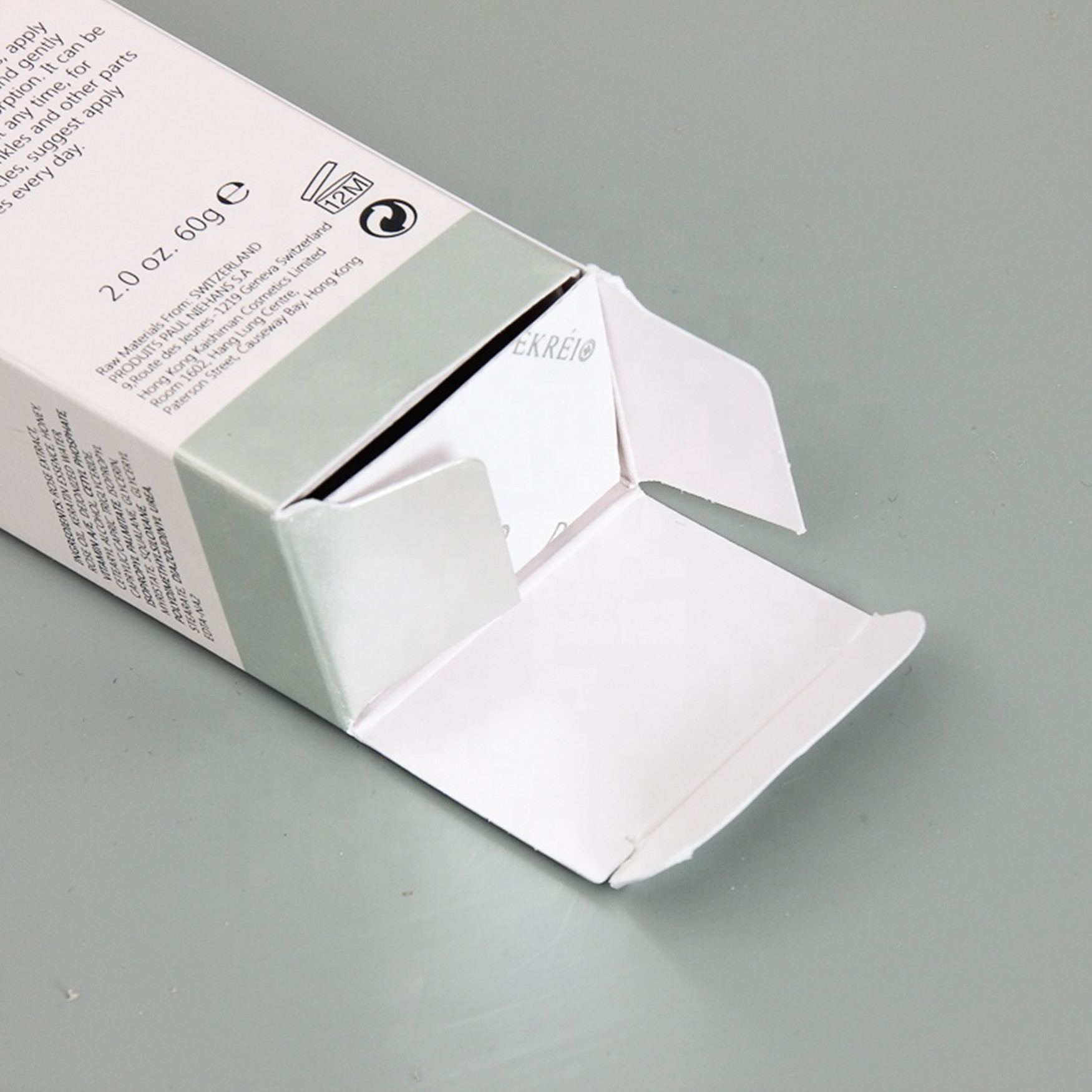 White Folding Cardboard Gift Boxes Cosmetics / Electronic Product Box