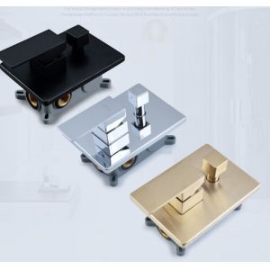 Brushed Gold Black Silver Embedded OEM Concealed Basin Mixer