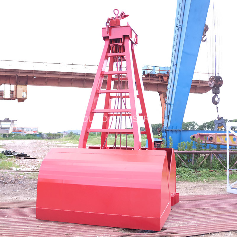 Lifting Bulk 25t Ouco Crane Grab Bucket 2 Peels Clamshell Mechanical