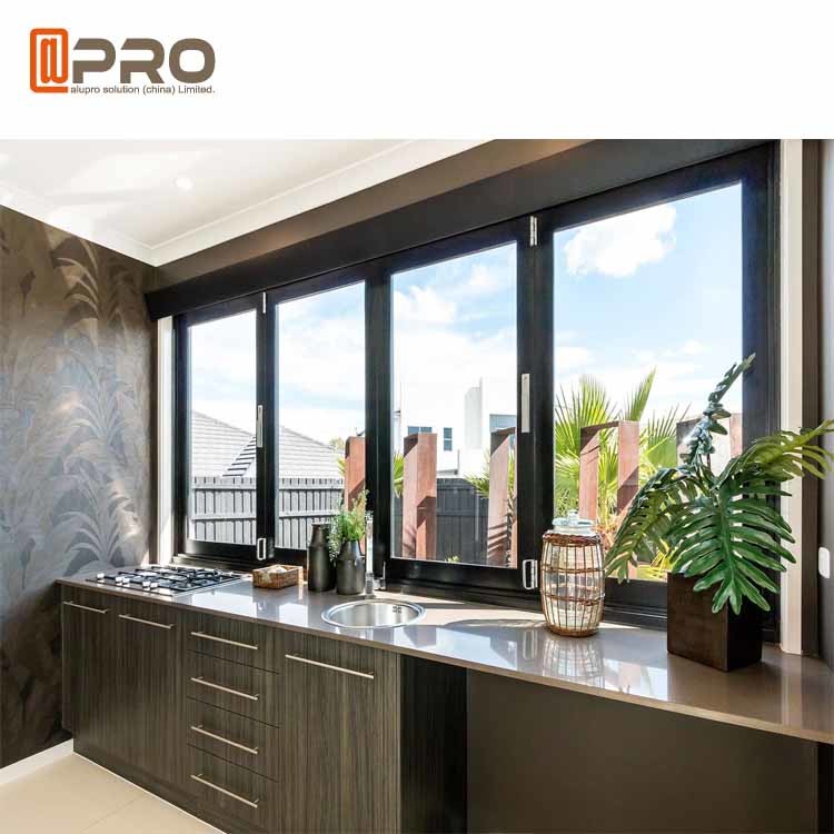 Pantry Forested Glass Vertical Aluminium Bi Fold Window