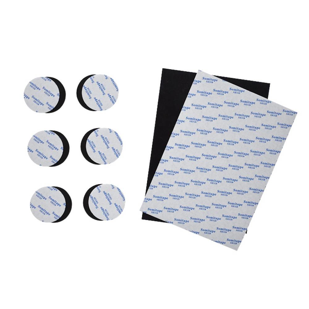 Magnet Removable Ferrous Nano Gel Pads Round Shape DIY Self Adhesive