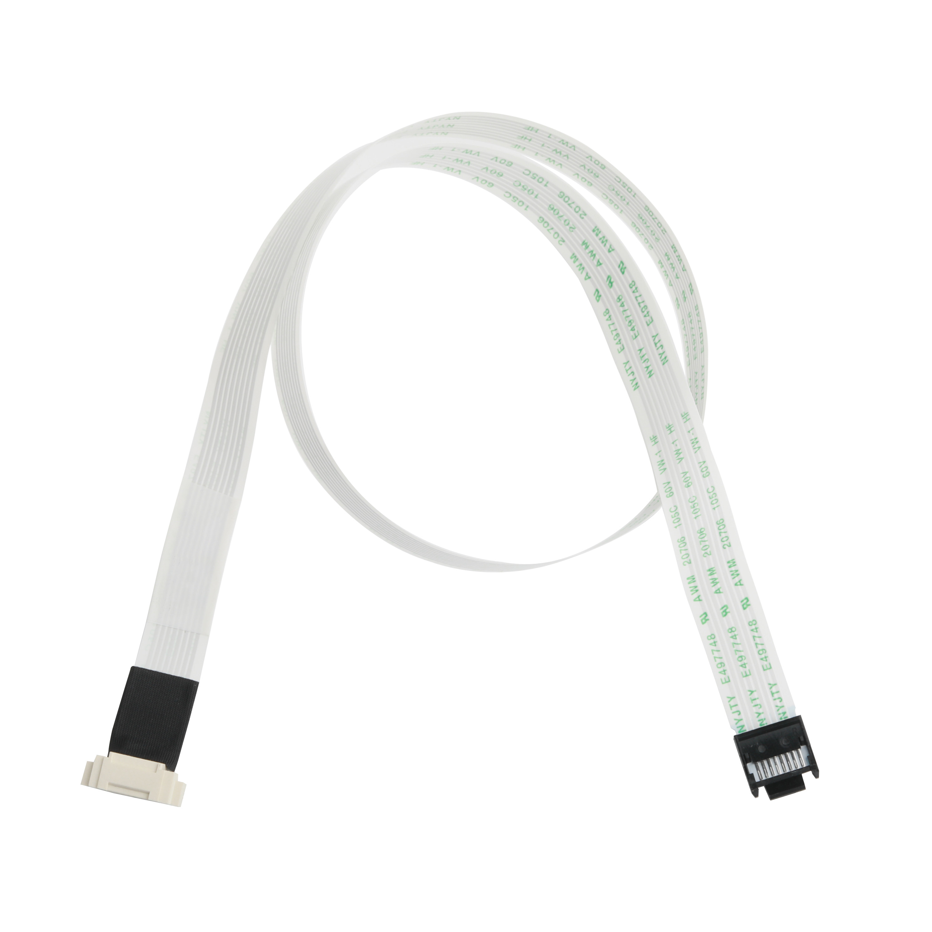 FFP / FPC UL20941 105C 90V VW-1 FFC / FPC Flexible Cable IS100-L08T-C46-C Black To HS100-L08N-N62 Black OEM ODM