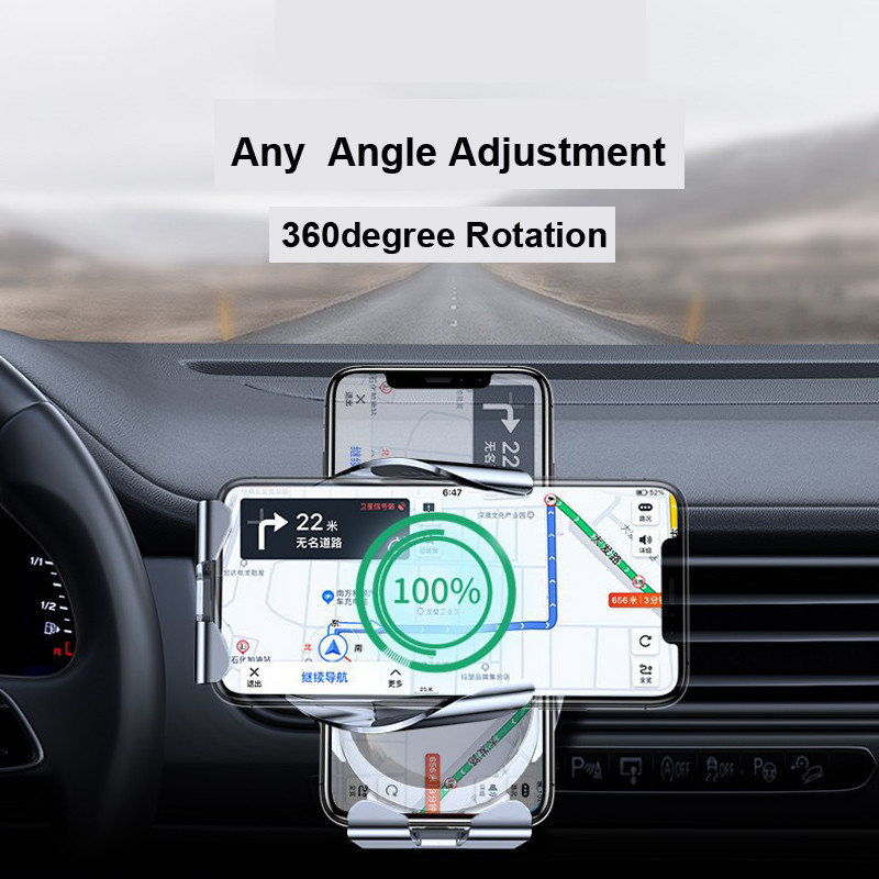 DC 15W 10W 7.5W Quick Wireless Charger With Smart Touch Control