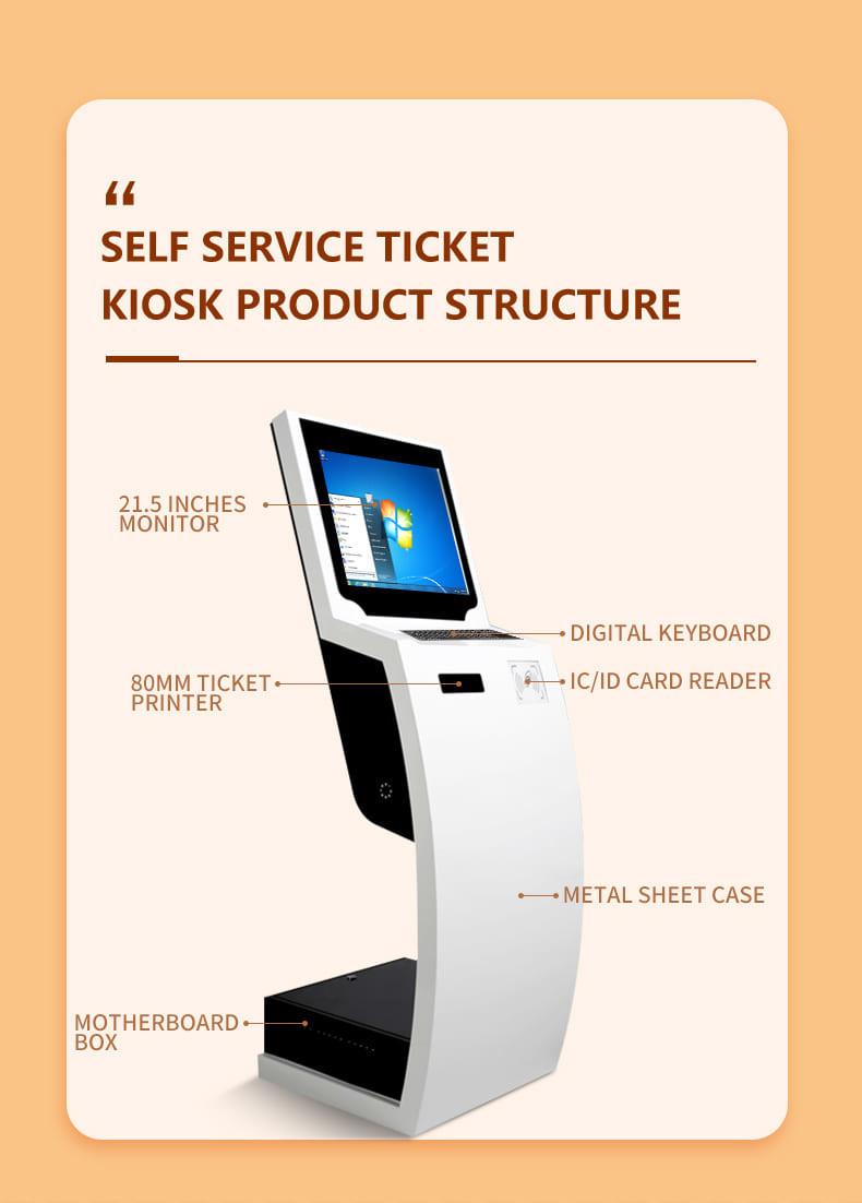 21 Inch Hotel Pc All In One Panel Pc For Self-Service Kiosk Ad Self Service Terminal
