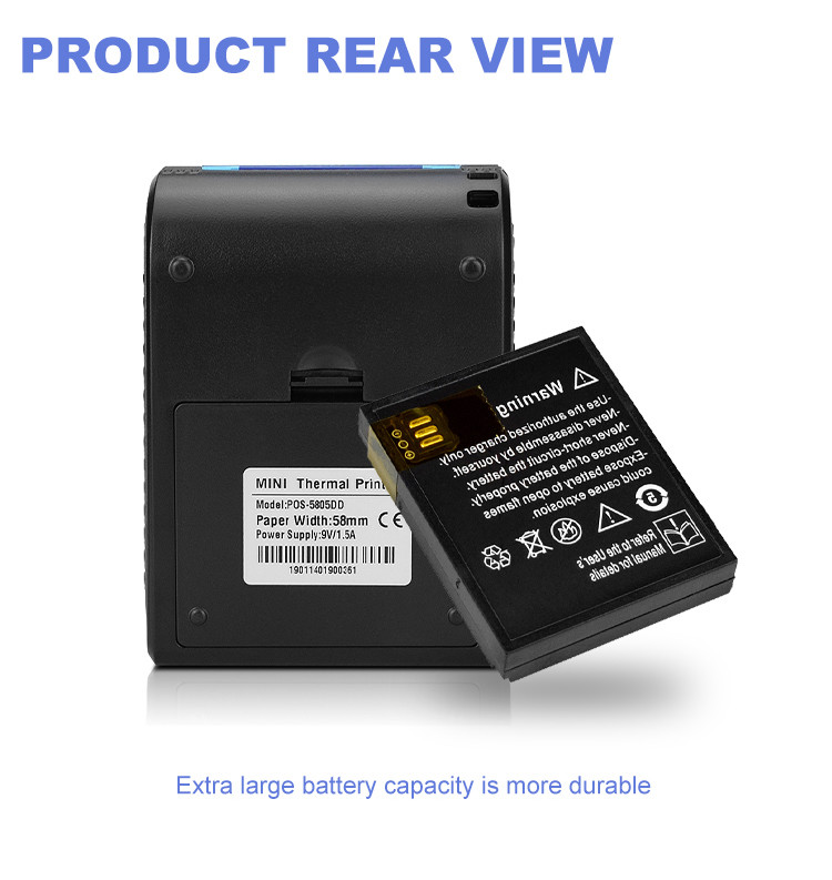 Thermal Wireless 2inch 58mm Receipt Printer USB RS Bluetooth