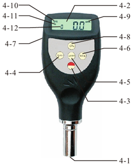 HT-6510AM Shore Hardness Tester Durometer with 4-bit 10 mm Display 20-90HAM Test Range and RS232C Interface
