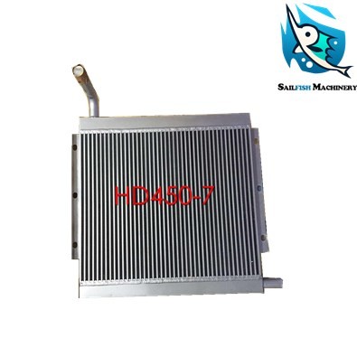Hot sale aluminum HD450-7 oil cooling radiator for KATO excavator