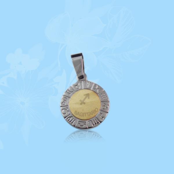 Fashion High Quality Fashion Stainless Steel Round Shapped Necklace Pendant